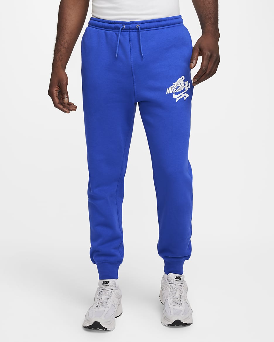 Nike joggers blue on sale